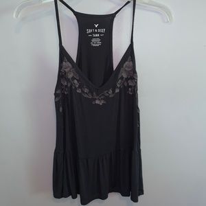 Woman’s AEO Soft & Sexy Black Tank Size XS